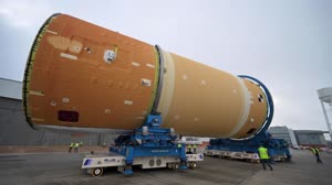 NASA Completes & Moves Upper Part of Artemis II Core Stage